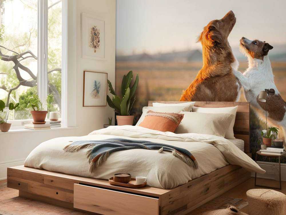 Psy patrzące w górę