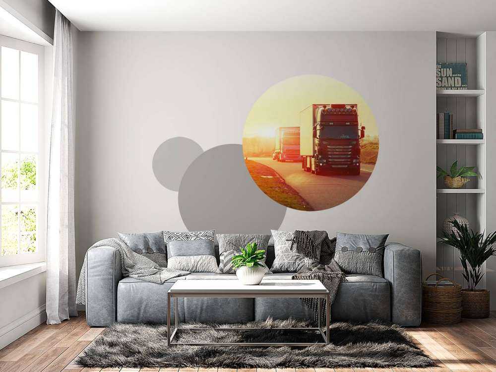 Ciężarówki na autostradzie