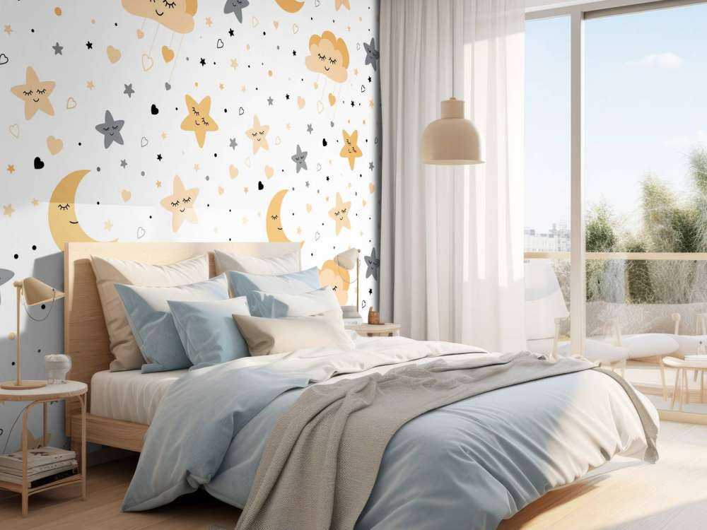 Chmury, księżyce i gwiazdy