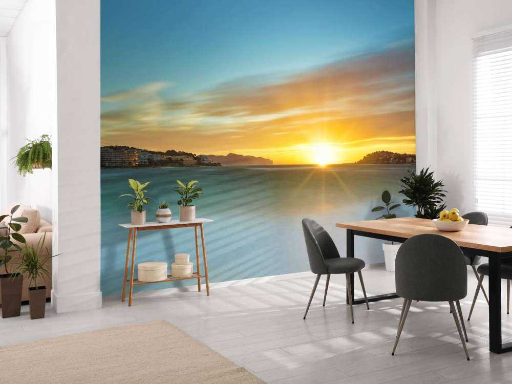 Piękny zachód słońca