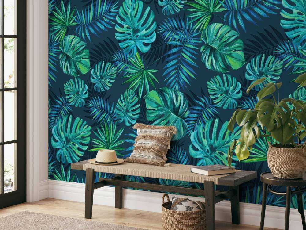 Tropikalne rośliny akwarelowe