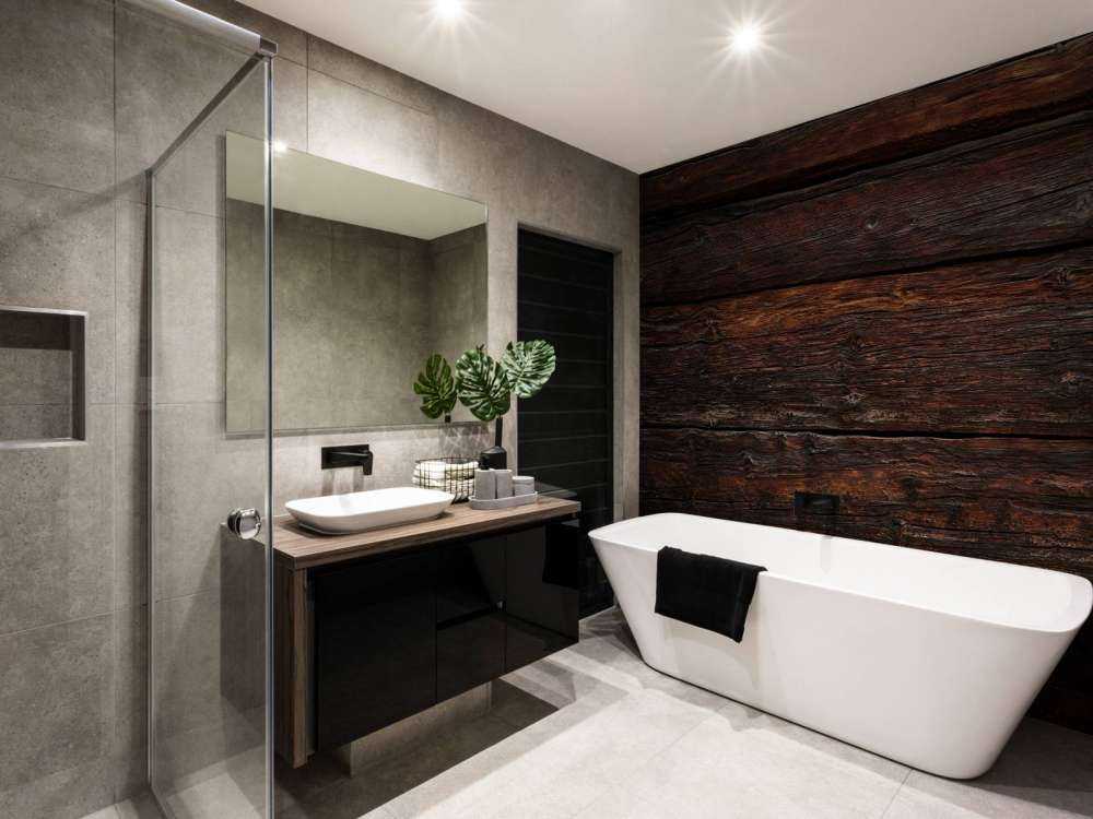 Ciemne, palone drewno