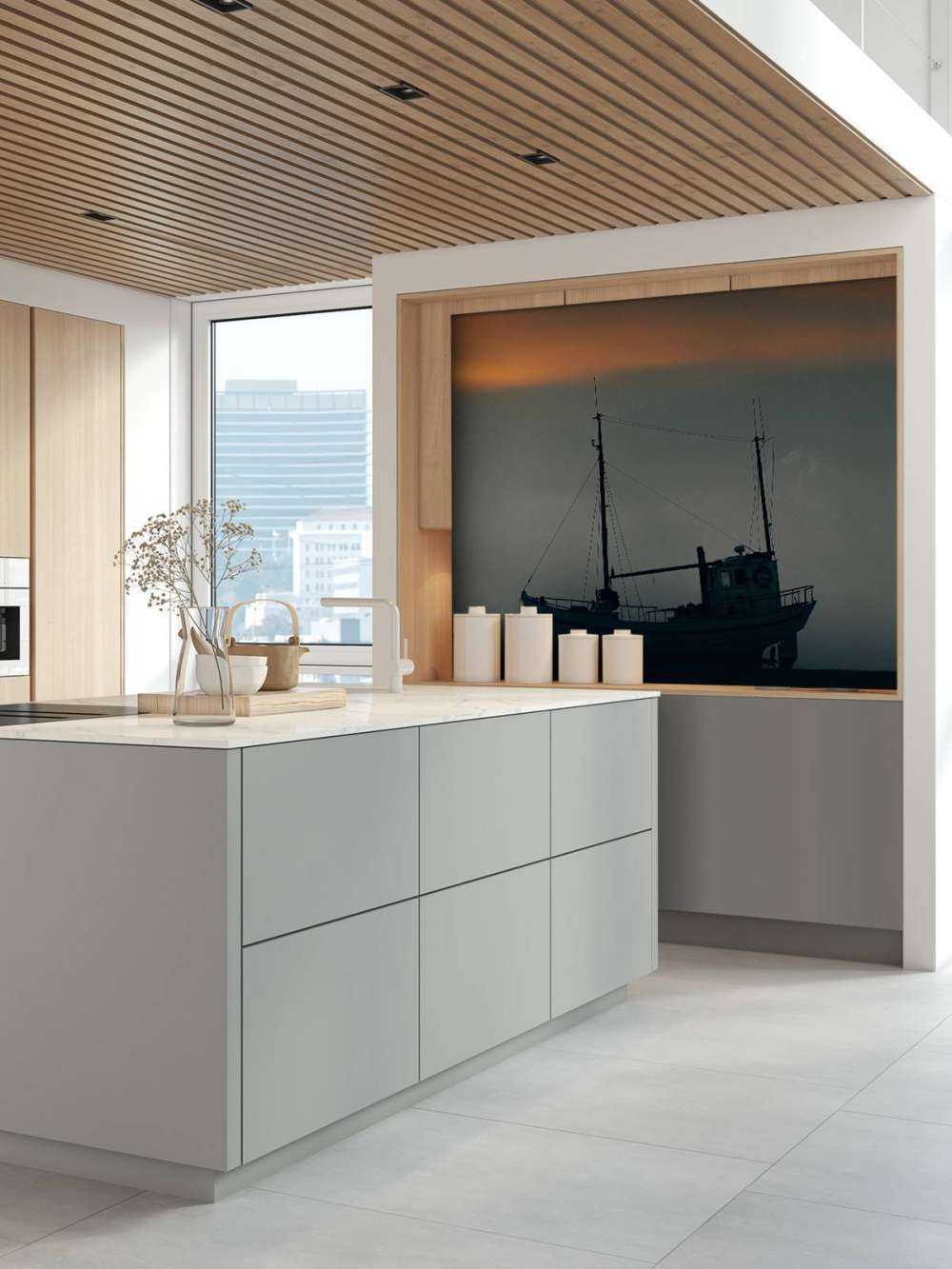 Łódź o zachodzie słońca