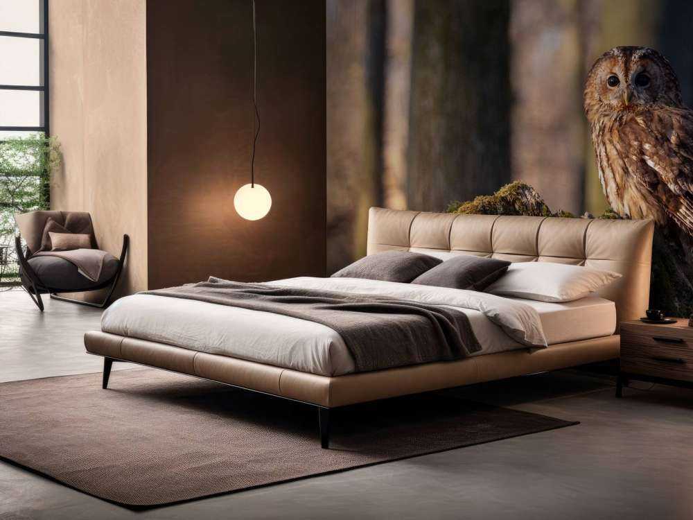 Mała sowa na złamanym drzewie