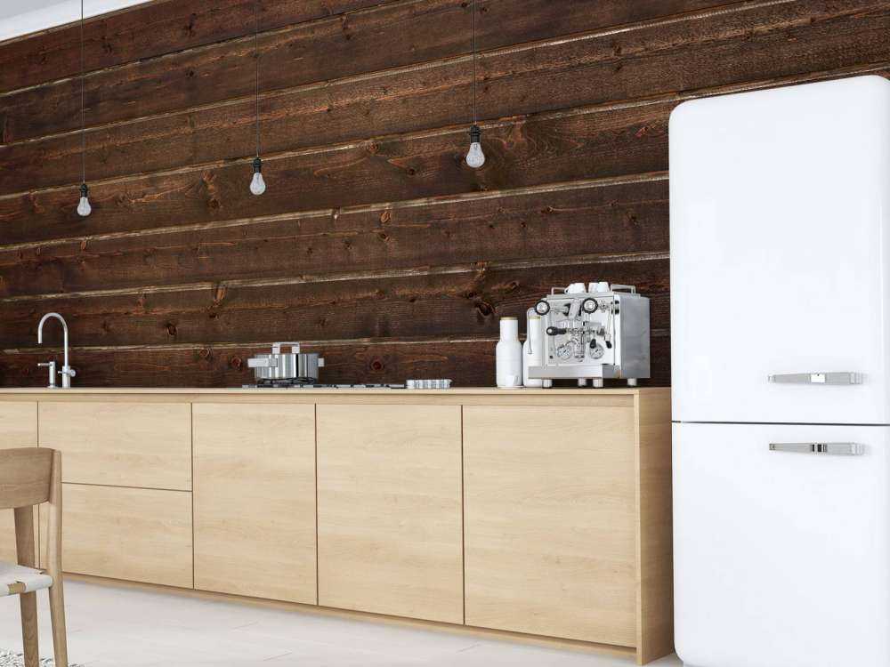 Ciemne deski drewniane