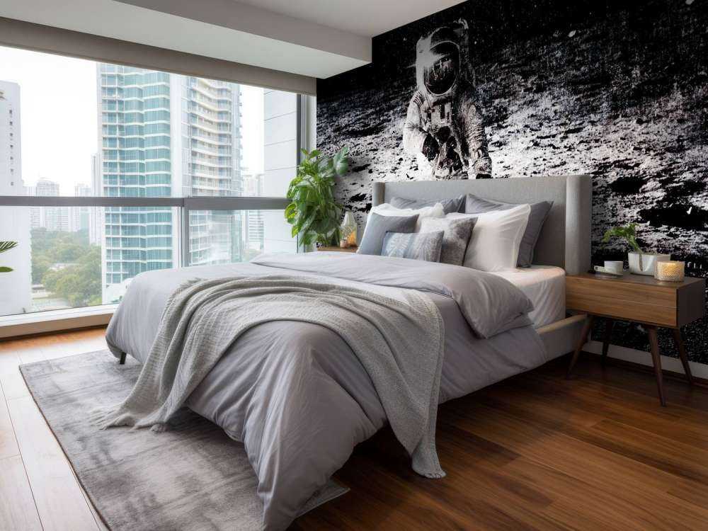 Astronauta w stylu vintage