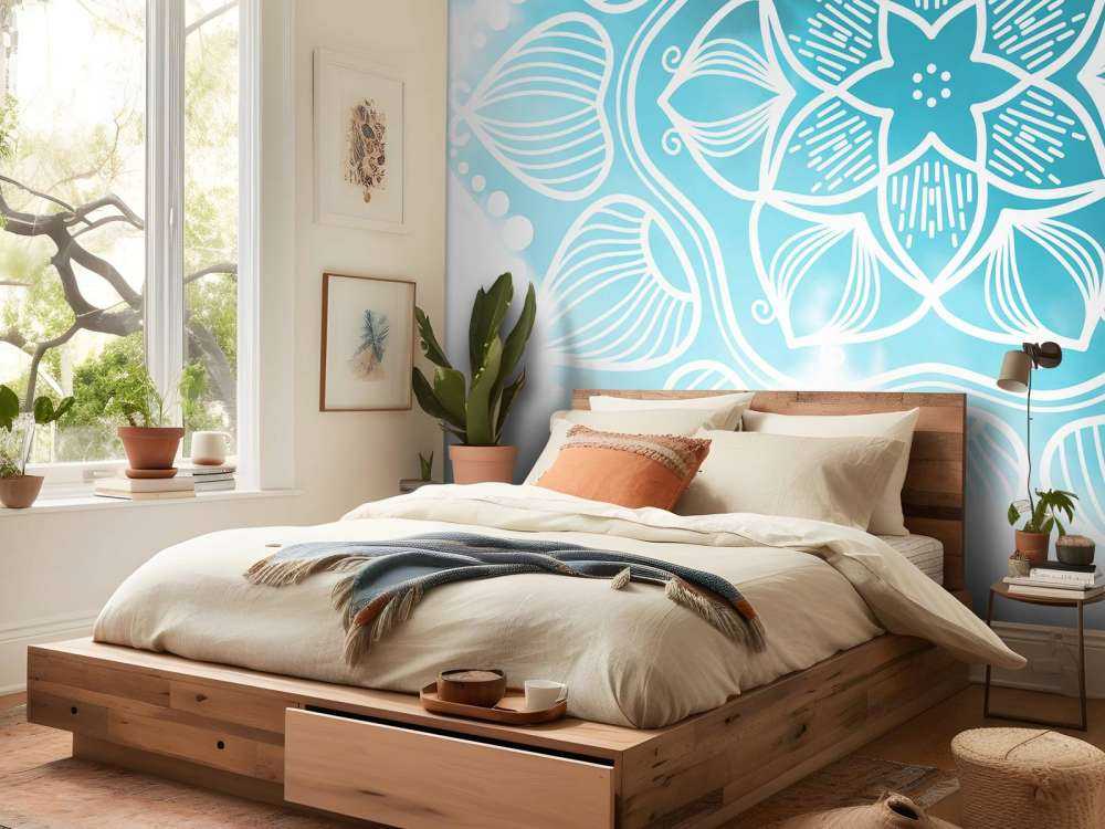 Mandala w kolorze wody