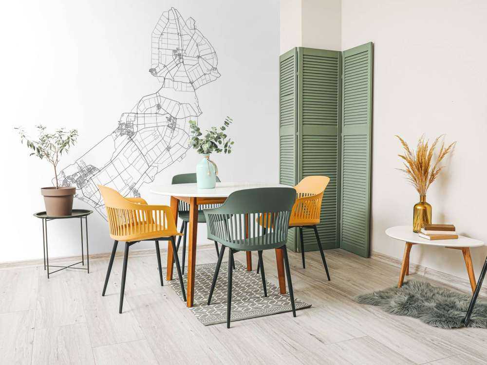 Mapa Flevoland, biała