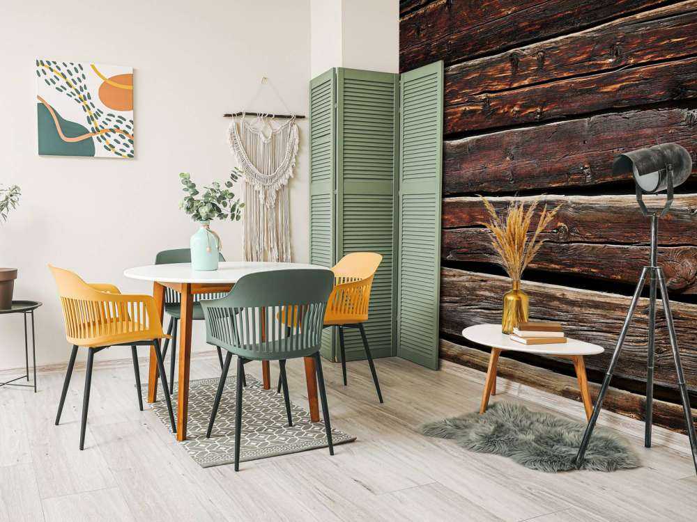 Postarzane ciemne deski