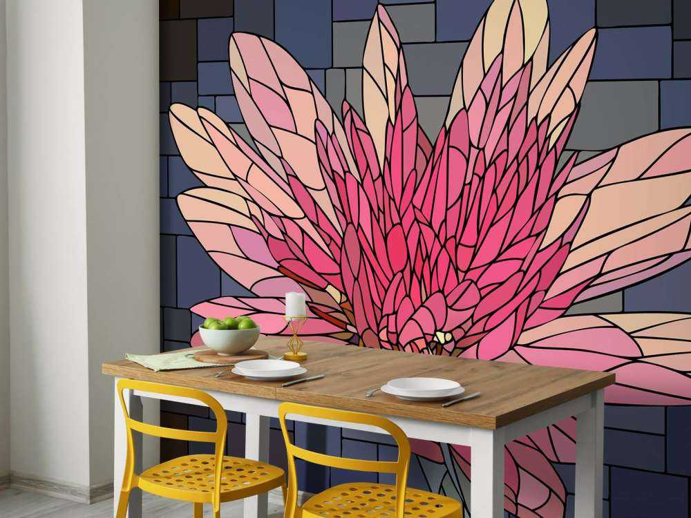 Różowy kwiat w rozkwicie