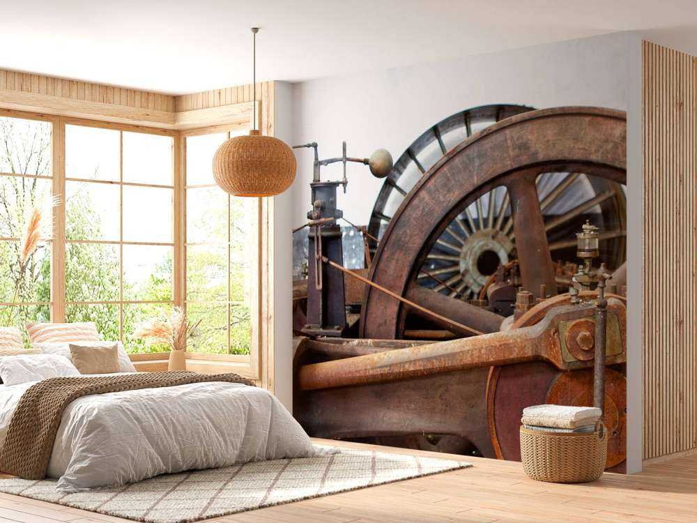 Część linii napędowej maszyny parowej (B) 