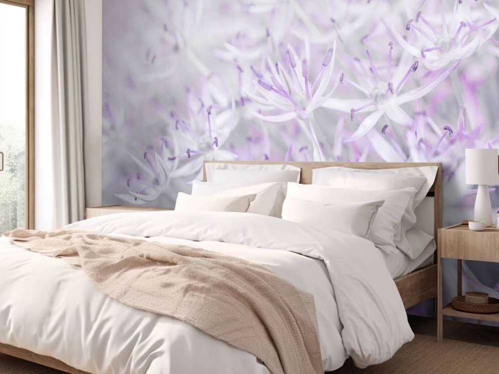 Kwiaty Allium w zbliżeniu