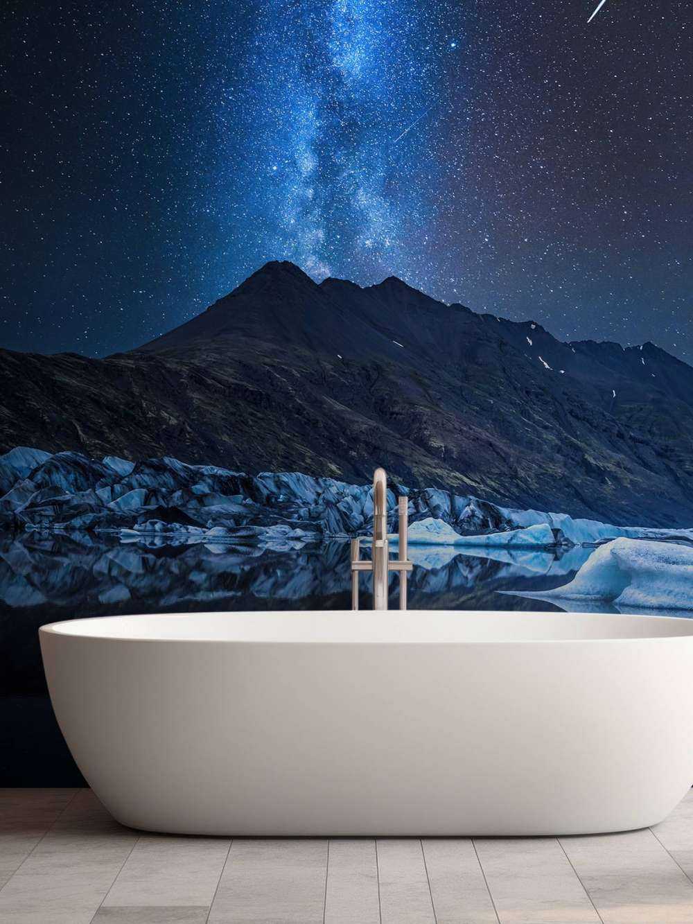 Droga Mleczna w pobliżu lodowca