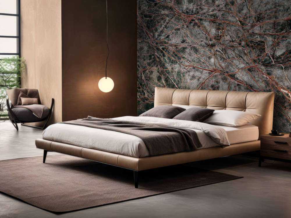 Szary marmur o pięknej strukturze