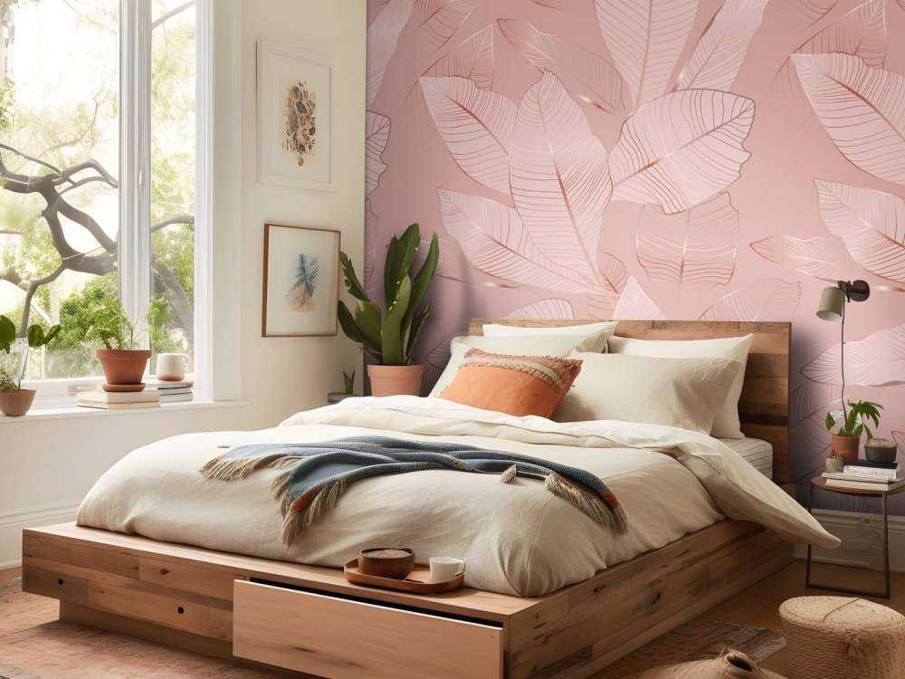 Liście różowego złota