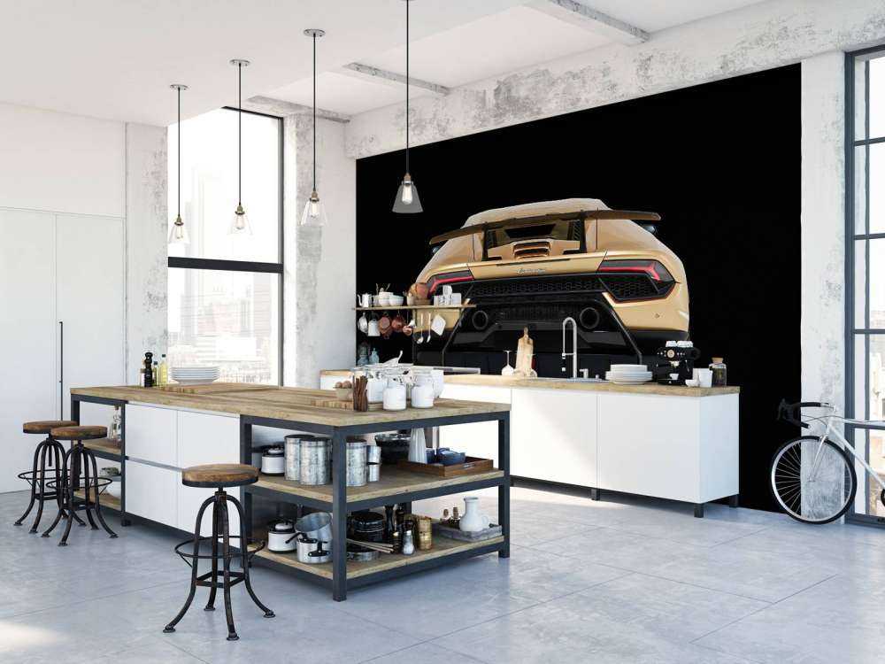 Lamborghini Huracán - Tył, czarny