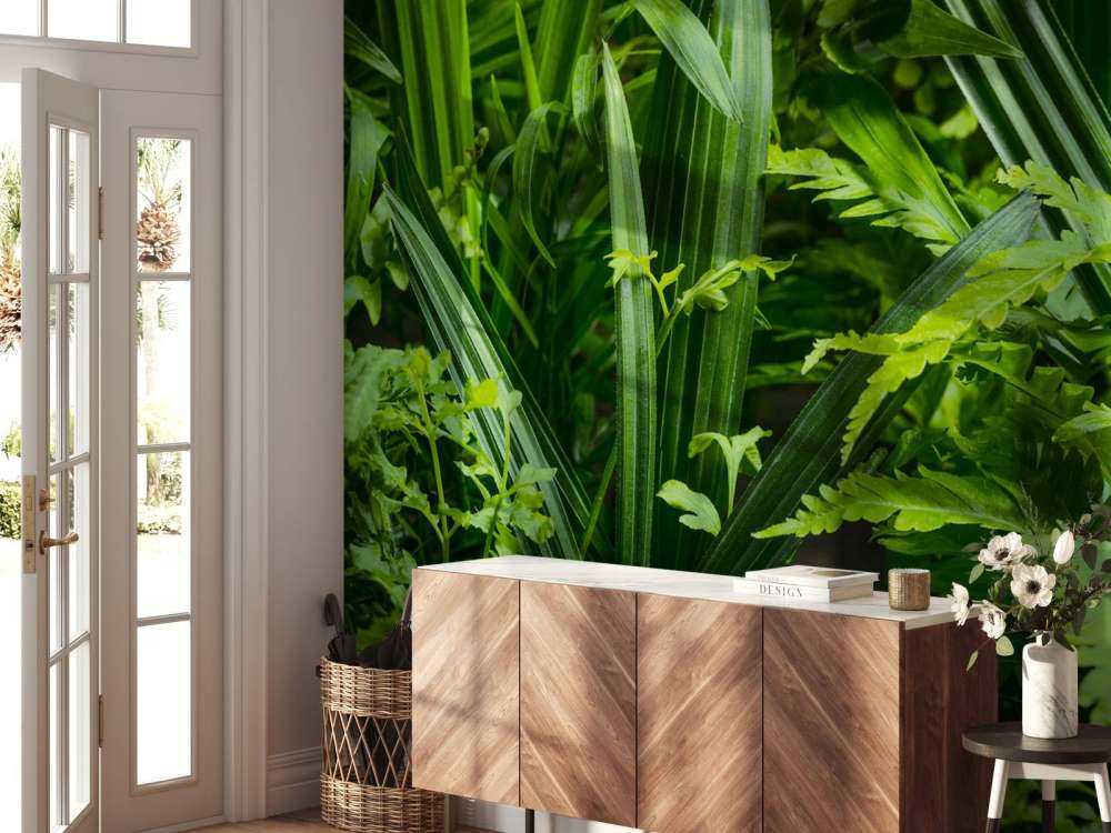 Panorama z roślinami