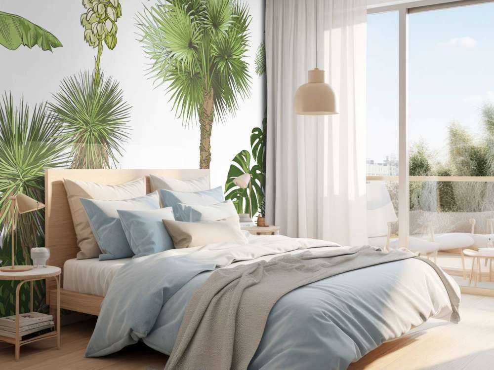 Zielone rośliny tropikalne