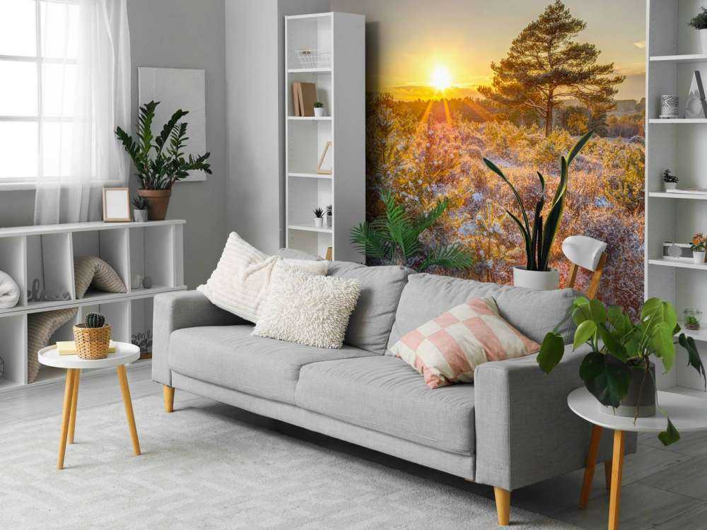 Zimowy zachód słońca