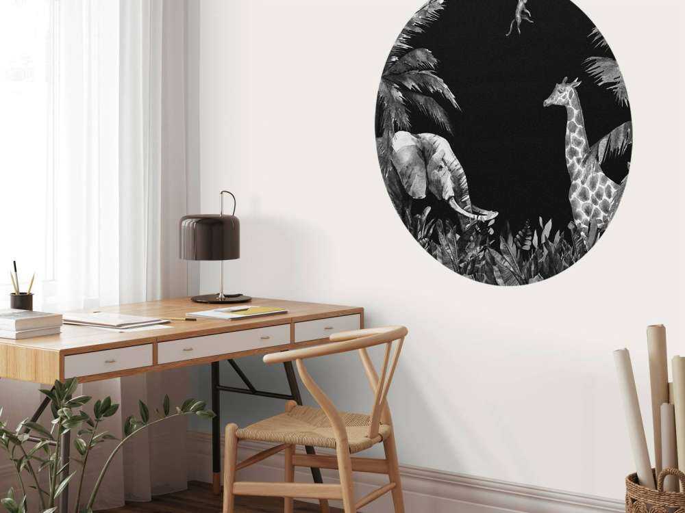 Czarno-białe zwierzęta z dżungli