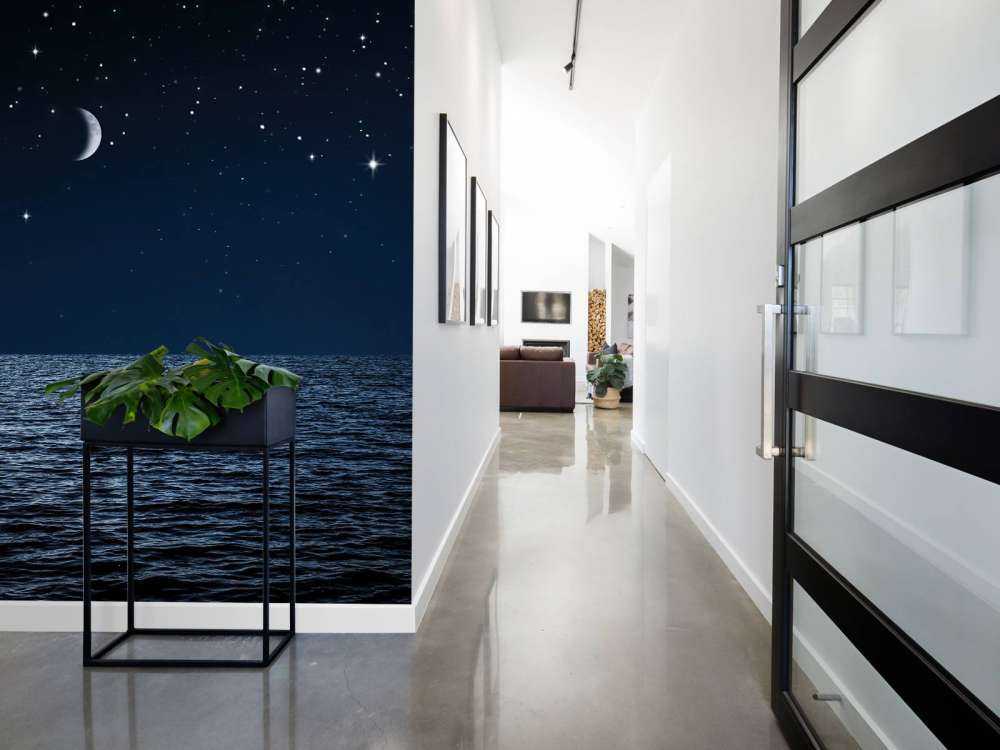 Gwieździste niebo nad morzem