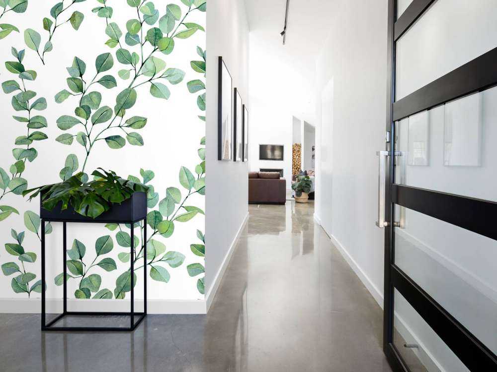 Liście i gałęzie akwarelowe