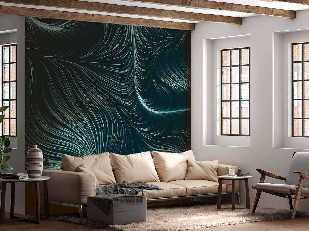 Zielone podświetlone linie