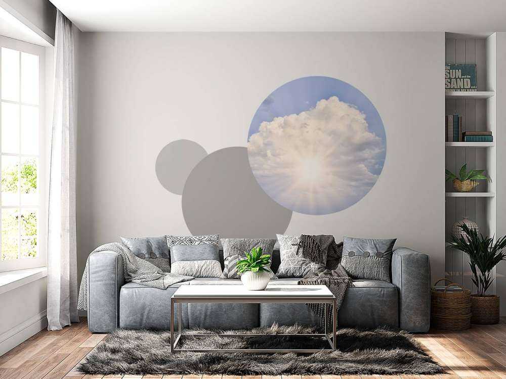 Promienie słońca przez chmury