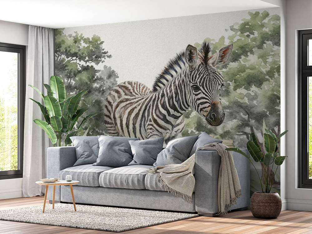 Młoda zebra w naturze