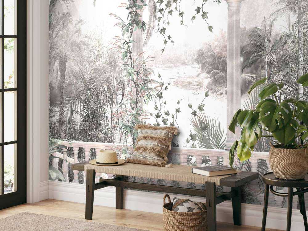 Tropikalne drzewa i liście