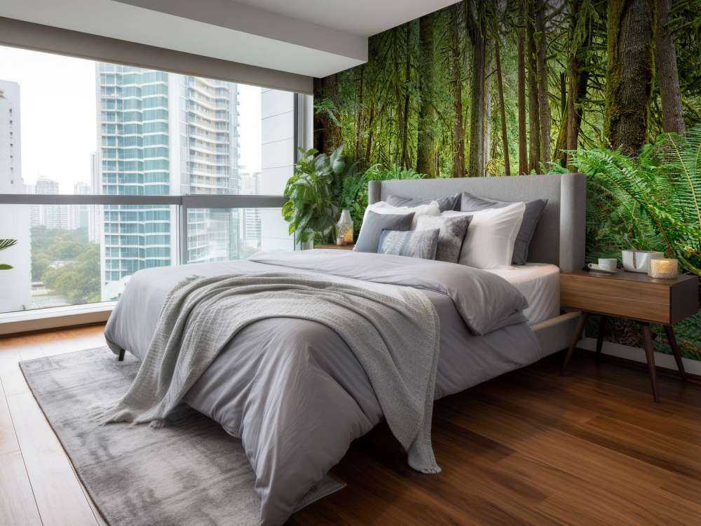 Ścieżka z kamieniem przez las