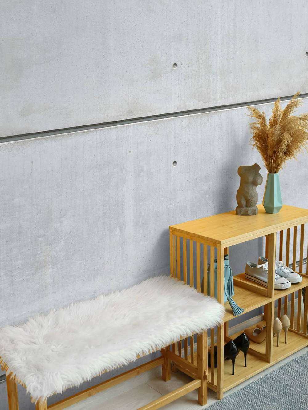 Pozioma ściana z betonu