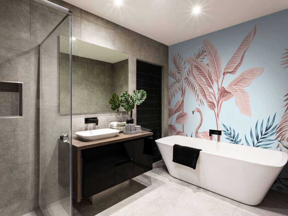 Różowa dżungla tropikalna