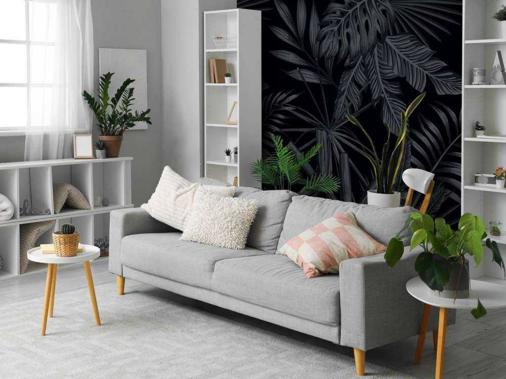 Tropikalne czarne liście