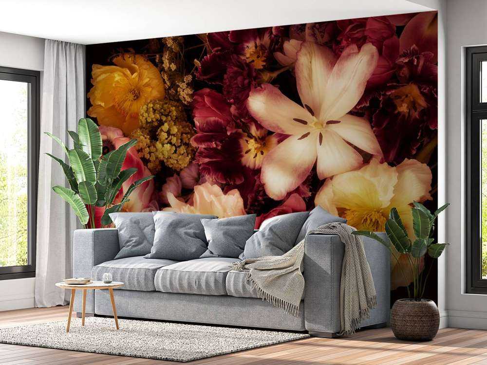 Piękny i kolorowy wianek z kwiatów