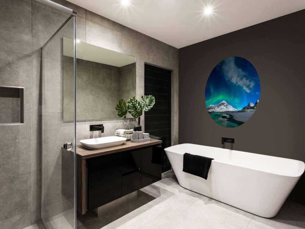 Zorze polarne nad górami