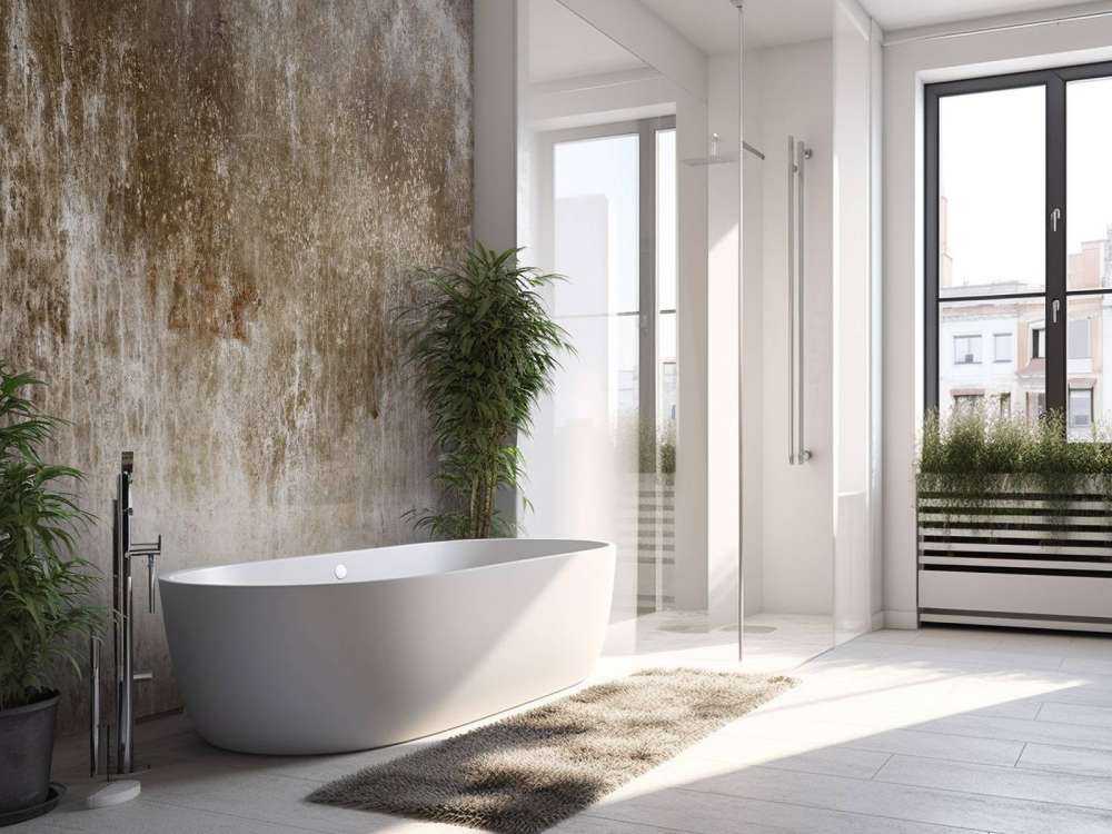 Stara, zwietrzała brązowa ściana