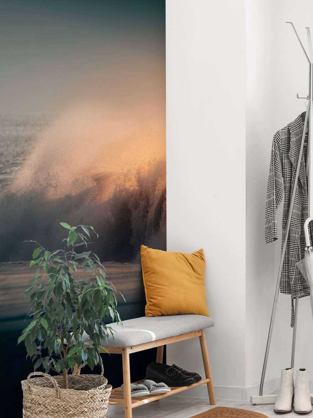 Rozbijające się fale na plaży