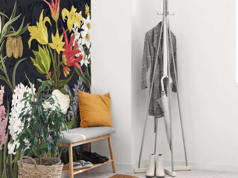 Kwiaty Wiosenne - Srebrny Szron Szary