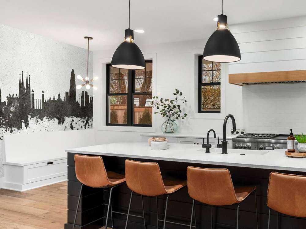 Akwarela panorama, Barcelona