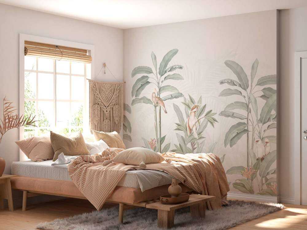 Vintage Jungle Landscape - pastelowy