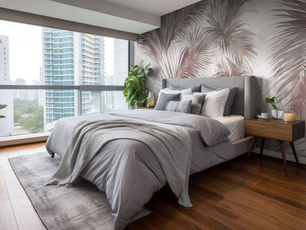 Palm Extravaganza Brązowy