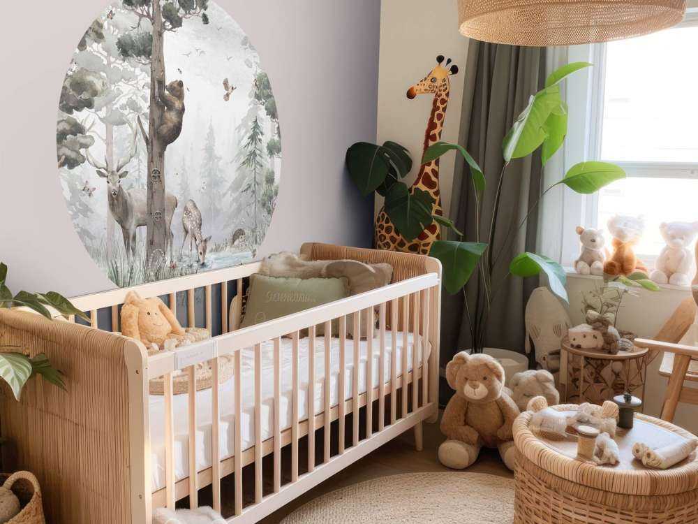 Dzika przyroda w środku lasu