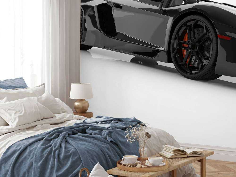 Czarny supersamochód