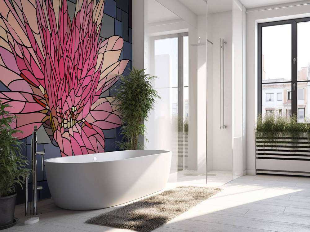 Różowy kwiat w rozkwicie