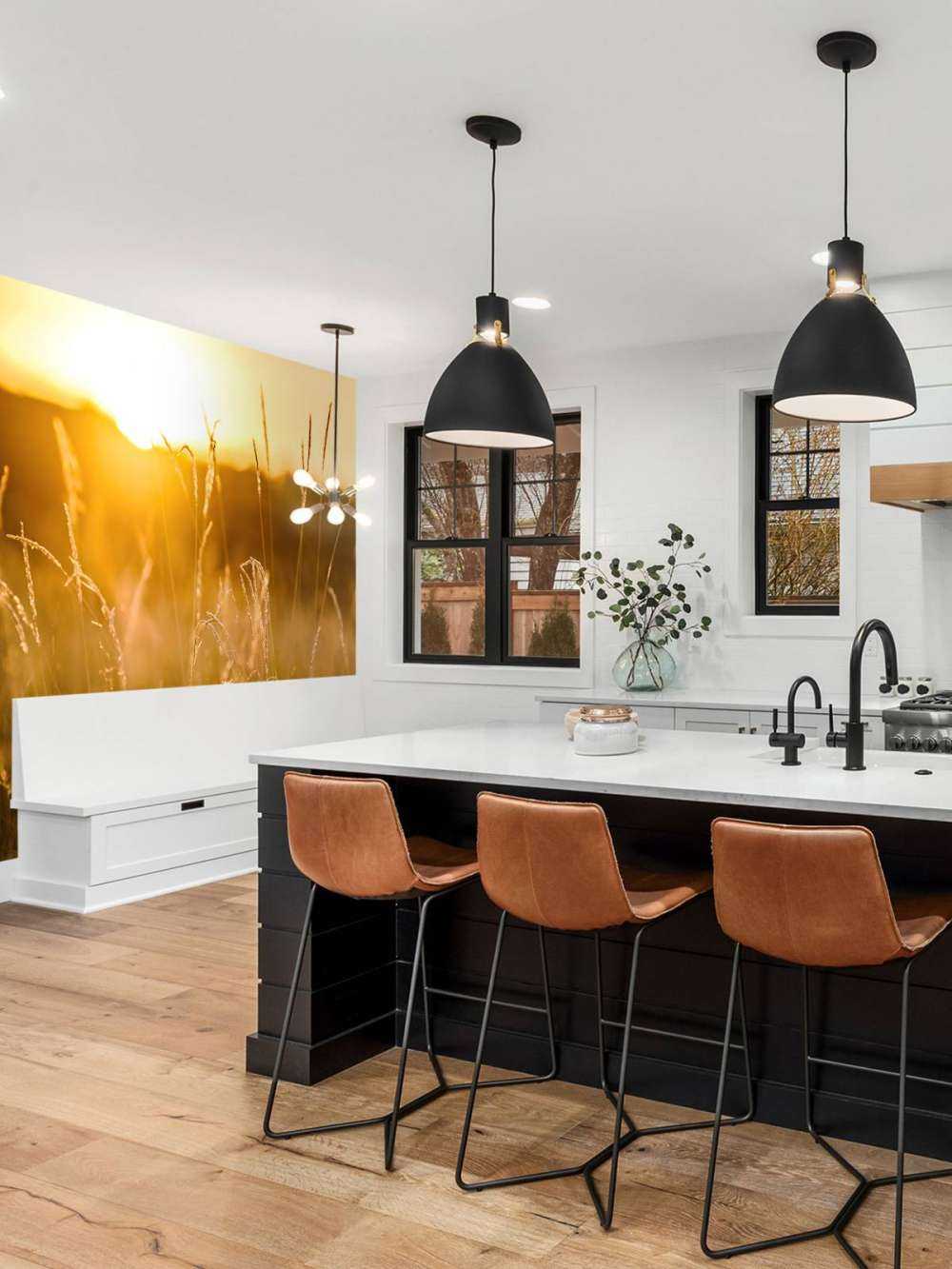 Zachód słońca między ziarnami