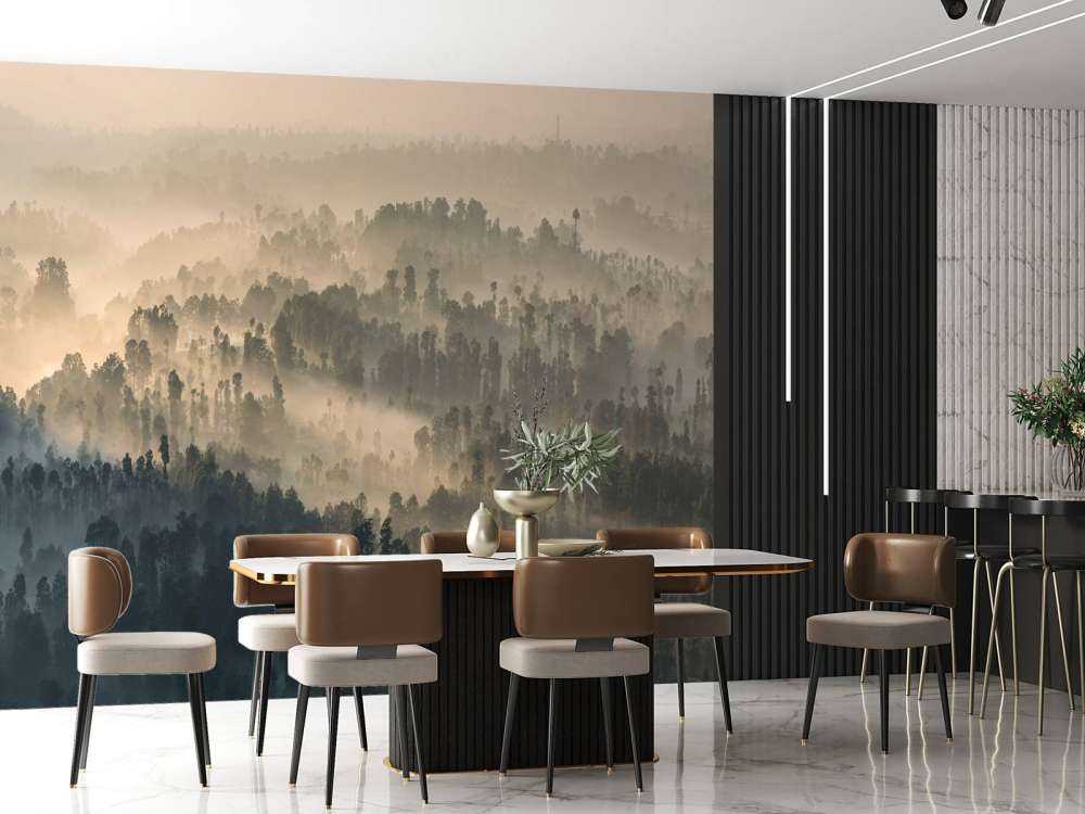 Mgliste góry w Indonezji