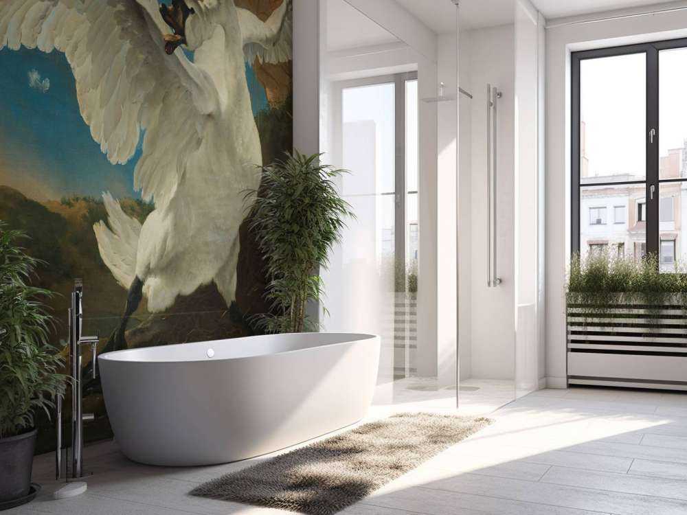 Zagrożony łabędź