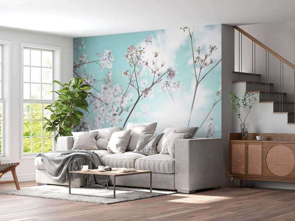 Kwiat migdałowca w słońcu