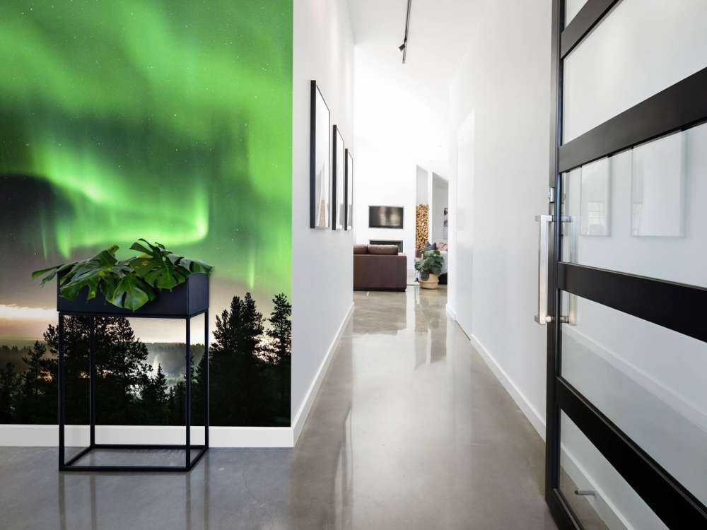 Zielona Aurora Borealis